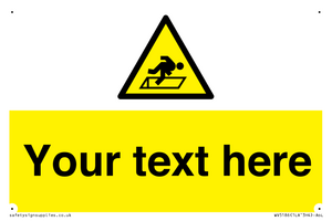 Custom Warning Hatch Sign